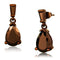 Silver Earrings Christmas Earrings 3W1120 Coffee light Brass Earrings with AAA Grade CZ Alamode Fashion Jewelry Outlet