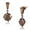 Silver Earrings Christmas Earrings 3W1133 Coffee light Brass Earrings with AAA Grade CZ Alamode Fashion Jewelry Outlet
