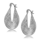 Christmas Earrings 3W1476 Rhodium Brass Earrings