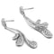 Christmas Earrings 3W299 Rhodium Brass Earrings with AAA Grade CZ