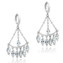 Christmas Earrings 3W301 Rhodium Brass Earrings with AAA Grade CZ