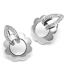 Christmas Earrings 3W302 Rhodium Brass Earrings with AAA Grade CZ