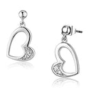 Christmas Earrings 3W368 Rhodium Brass Earrings with AAA Grade CZ