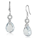 Christmas Earrings 3W634 Rhodium Brass Earrings with AAA Grade CZ