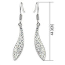 Silver Earrings Crystal Drop Earrings LO2041 Rhodium Brass Earrings with Top Grade Crystal Alamode Fashion Jewelry Outlet