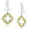 Crystal Drop Earrings LO2667 Rhodium Iron Earrings with Top Grade Crystal