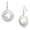Crystal Drop Earrings LO2677 Rhodium Iron Earrings with Top Grade Crystal