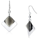 Crystal Drop Earrings LO2698 Rhodium Iron Earrings with Top Grade Crystal