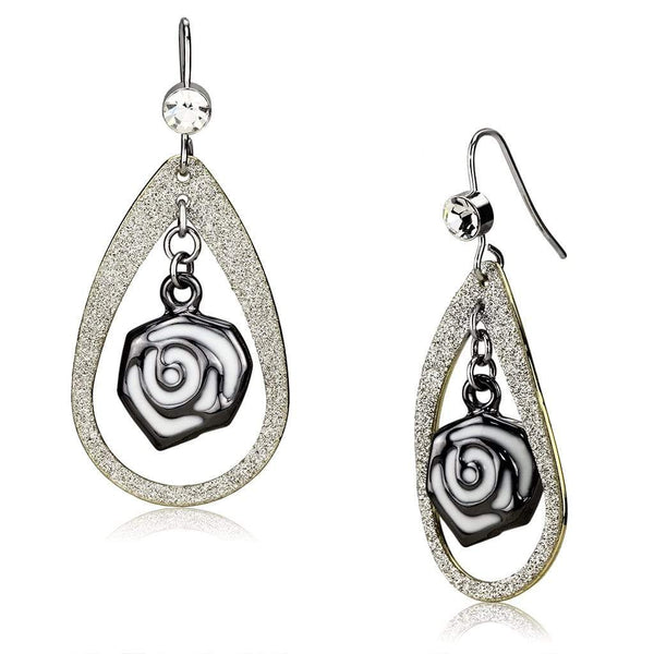 Crystal Drop Earrings LO2717 Special Color Iron Earrings with Crystal