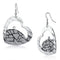 Crystal Drop Earrings LO2724 Rhodium Iron Earrings with Top Grade Crystal