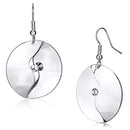 Crystal Drop Earrings LO2745 Rhodium Iron Earrings with Top Grade Crystal