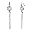 Crystal Drop Earrings LO2749 Rhodium Iron Earrings with Top Grade Crystal