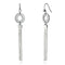 Crystal Drop Earrings LO2749 Rhodium Iron Earrings with Top Grade Crystal