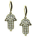 Silver Earrings Crystal Drop Earrings LO3853 Antique Copper Brass Earrings with Crystal Alamode Fashion Jewelry Outlet