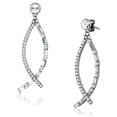 Crystal Drop Earrings TK1806 Stainless Steel Earrings with Crystal