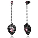 Crystal Drop Earrings TK2380 - Stainless Steel Earrings with Crystal