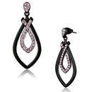 Crystal Drop Earrings TK2532 Two-Tone - Stainless Steel Earrings with Crystal