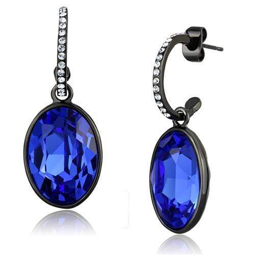 Crystal Drop Earrings TK2538 - Stainless Steel Earrings with Crystal