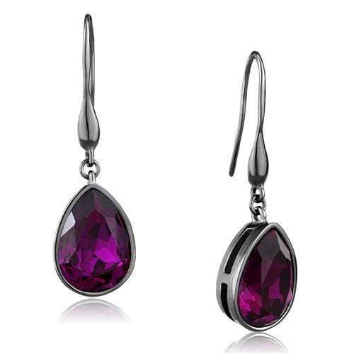 Silver Earrings Crystal Drop Earrings TK2705 Stainless Steel Earrings with Crystal Alamode Fashion Jewelry Outlet