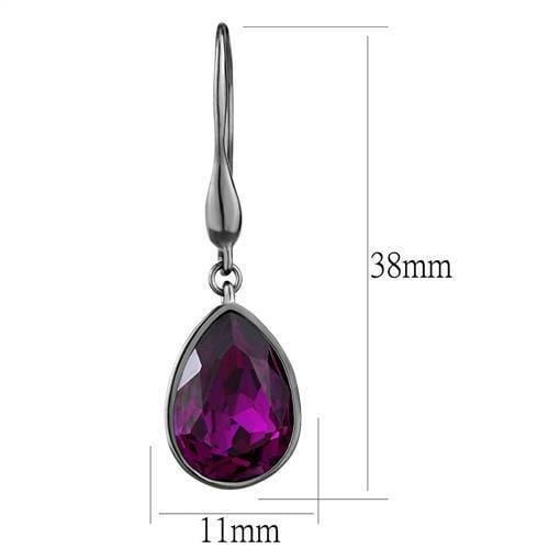 Crystal Drop Earrings TK2705 Stainless Steel Earrings with Crystal