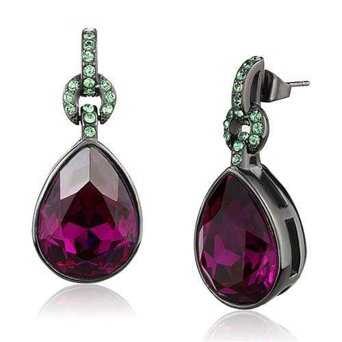 Silver Earrings Crystal Drop Earrings TK2726 Stainless Steel Earrings with Crystal Alamode Fashion Jewelry Outlet