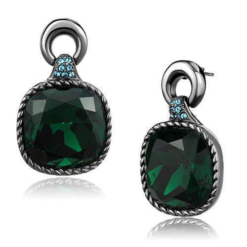 Silver Earrings Crystal Drop Earrings TK2852 Stainless Steel Earrings with Crystal Alamode Fashion Jewelry Outlet