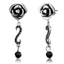 Silver Earrings Crystal Drop Earrings TK2951 Stainless Steel Earrings with Crystal Alamode Fashion Jewelry Outlet