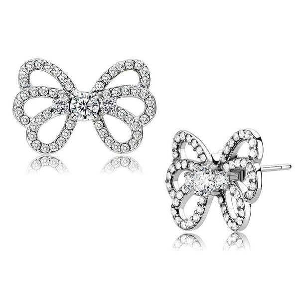 Cute Earrings DA067 Stainless Steel Earrings with AAA Grade CZ