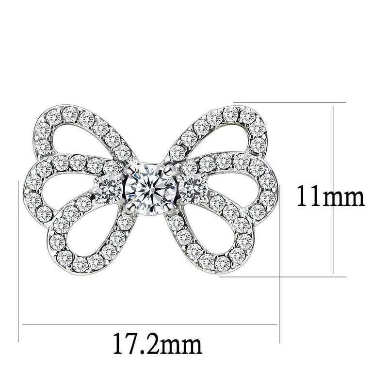 Cute Earrings DA067 Stainless Steel Earrings with AAA Grade CZ