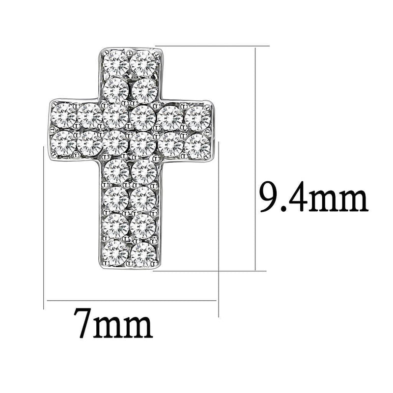 Cute Earrings DA098 Stainless Steel Earrings with AAA Grade CZ