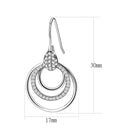 Silver Earrings Cute Earrings DA099 Stainless Steel Earrings with AAA Grade CZ Alamode Fashion Jewelry Outlet