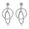 Silver Earrings Cute Earrings DA100 Stainless Steel Earrings with AAA Grade CZ Alamode Fashion Jewelry Outlet