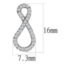 Silver Earrings Cute Earrings DA186 Stainless Steel Earrings with AAA Grade CZ Alamode Fashion Jewelry Outlet