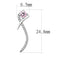 Silver Earrings Cute Earrings DA188 Stainless Steel Earrings with AAA Grade CZ in Rose Alamode Fashion Jewelry Outlet