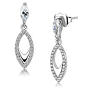 Silver Earrings Cute Earrings DA189 Stainless Steel Earrings with AAA Grade CZ Alamode Fashion Jewelry Outlet