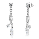 Silver Earrings Cute Earrings DA190 Stainless Steel Earrings with AAA Grade CZ Alamode Fashion Jewelry Outlet