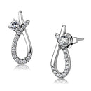 Silver Earrings Cute Earrings DA196 Stainless Steel Earrings with AAA Grade CZ Alamode Fashion Jewelry Outlet