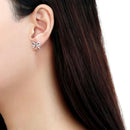 Silver Earrings Cute Earrings DA197 Stainless Steel Earrings with AAA Grade CZ Alamode Fashion Jewelry Outlet