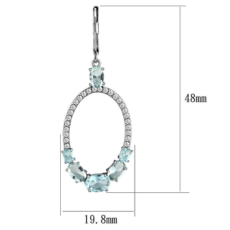 Drop Earrings TK2886 Stainless Steel Earrings with Synthetic