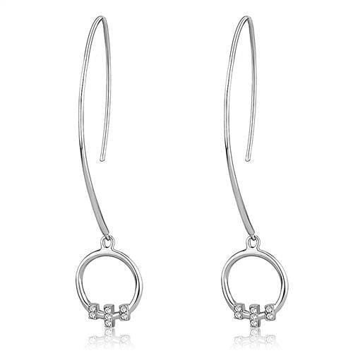 Drop Earrings TK3146 Stainless Steel Earrings with Top Grade Crystal