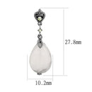 Drop Earrings TK3163 Stainless Steel Earrings with Precious Stone