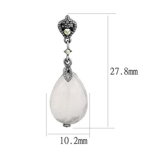 Drop Earrings TK3163 Stainless Steel Earrings with Precious Stone