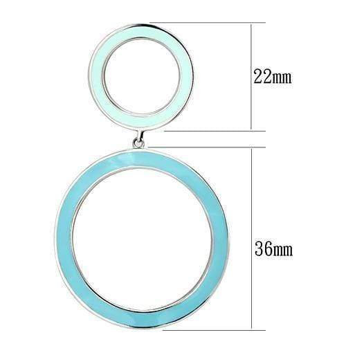 Drop Earrings TK917 Stainless Steel Earrings with Epoxy