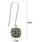 Drop Earrings VL090 Stainless Steel Earrings with Top Grade Crystal