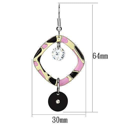 Earrings For Girls LO2711 Special Color Iron Earrings with AAA Grade CZ