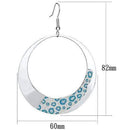 Earrings For Girls LO2728 Rhodium Iron Earrings