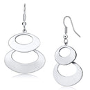 Silver Earrings Earrings For Girls LO2736 Matte Rhodium & Rhodium Iron Earrings Alamode Fashion Jewelry Outlet