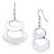 Silver Earrings Earrings For Girls LO2736 Matte Rhodium & Rhodium Iron Earrings Alamode Fashion Jewelry Outlet