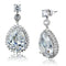 Silver Earrings Earrings For Girls LO3765 Rhodium Brass Earrings with AAA Grade CZ Alamode Fashion Jewelry Outlet