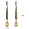 Silver Earrings Earrings For Girls LO4189 Antique Copper Brass Earrings with Crystal Alamode Fashion Jewelry Outlet